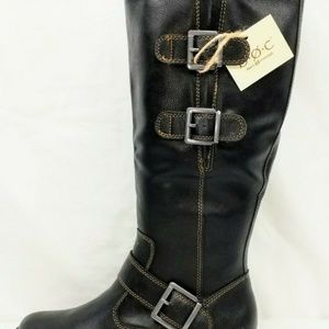 Born/ B.O.C. Size 8.5M Virginia Black Riding Boot